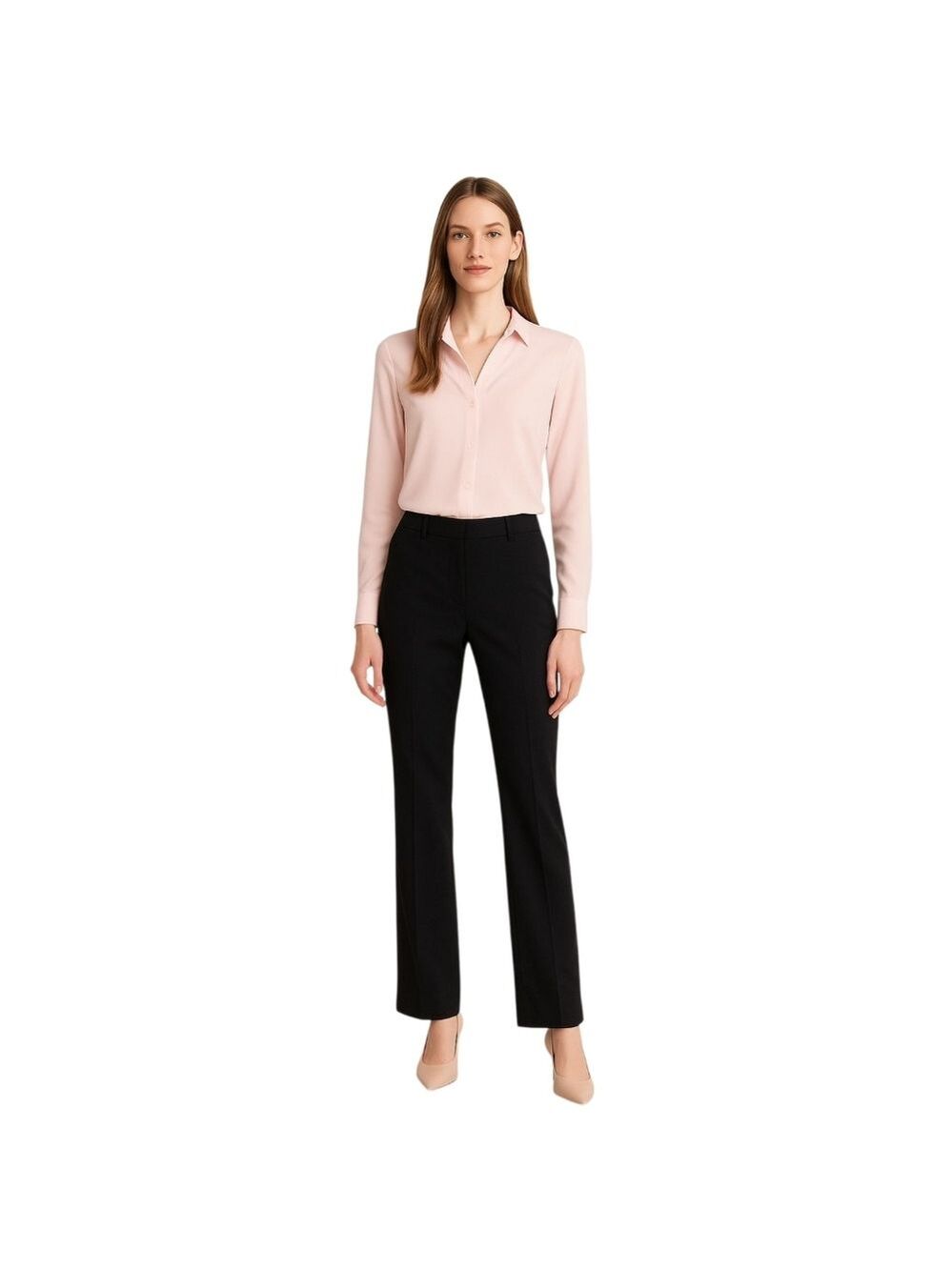 Ann Taylor Black Dress Pants Women’s Size 8 | Classic Straight Leg Work Slacks
